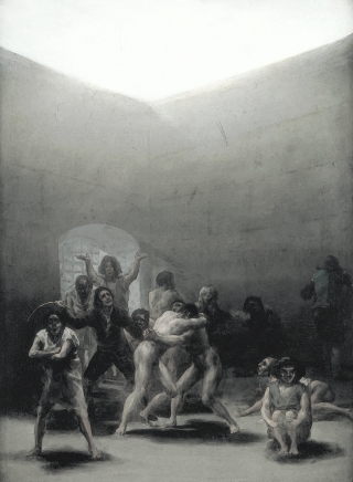 Courtyard with Lunatics by Goya, 1974